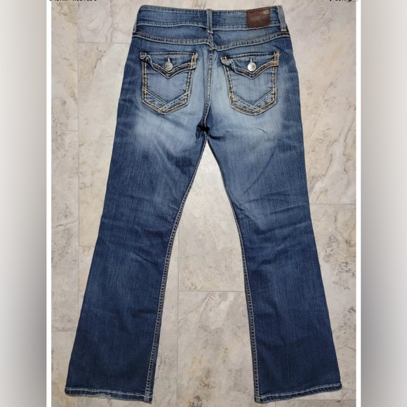 Bke Denim Culture Bootcut Blue Jean Size 27X29.5 Stretch Boot - Picture 3 of 5